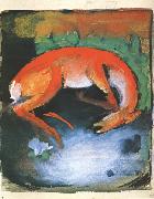 Franz Marc Dead Deer (mk34) oil on canvas